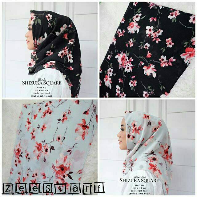SALE Big Promo Jilbab Segi Empat / Jilbab Segi Empat Motif / Shizuka Square
