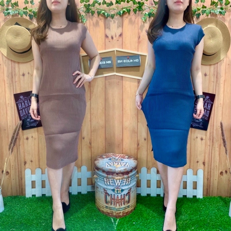 MIDI DRESS NEWEST STRETCHIE IMPORT #0350n