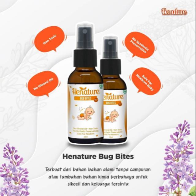 HENATURE  BUG BITES  60ml (ALL CAN USE)