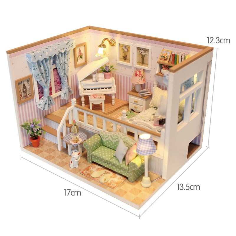 TG-MA Sylvanian Cute Room Miniatur Rumah Boneka 3D DIY 1:24 Cover - M026