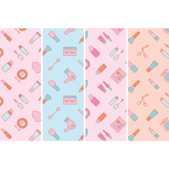 Cosmetics Seamless Patterns