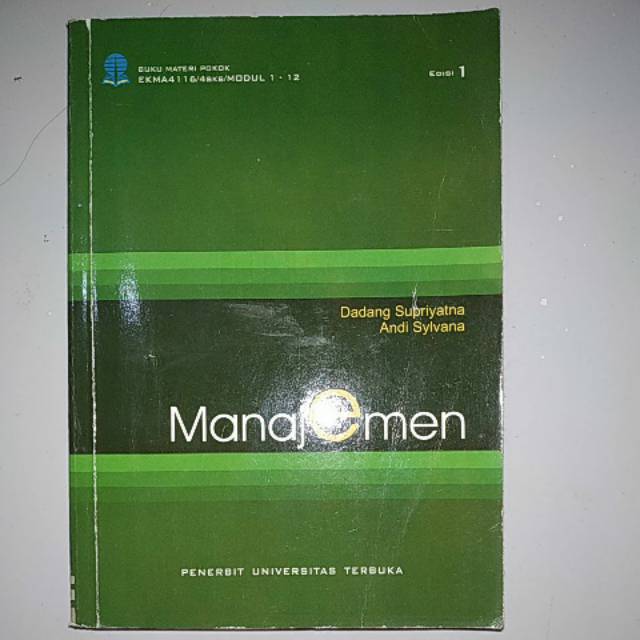 MODUL UNIVERSITAS TERBUKA
- MANAJEMEN (EKMA4116/4SKS)