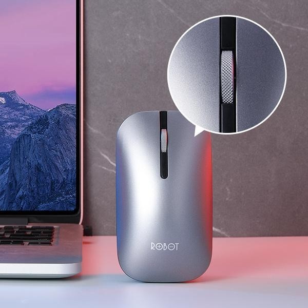 ROBOT M510 Mouse Wireless Silent Slim Metal Scroll Wheel 2.4G