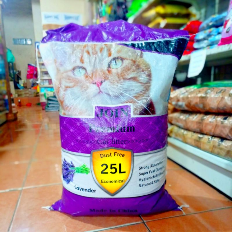 pasir kucing join premium 25 liter/(LAVENDER)