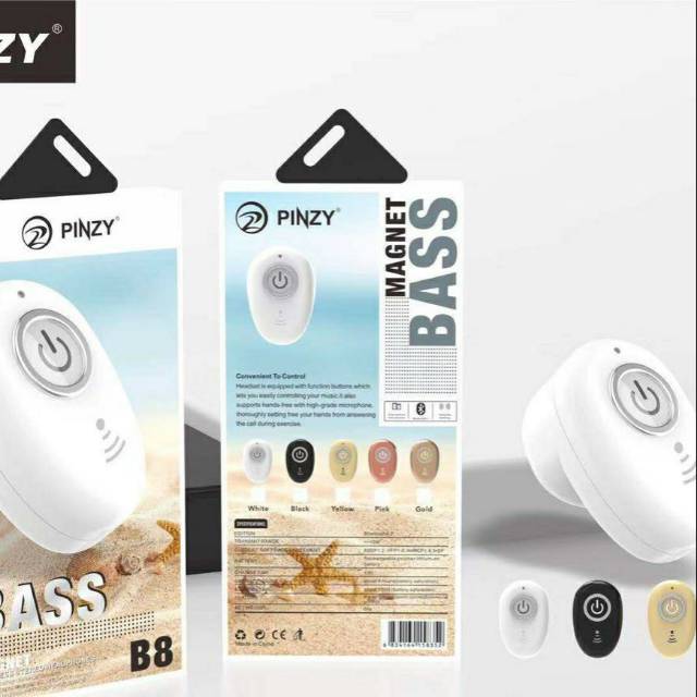 Headset mini bluetooth pinzy bass original