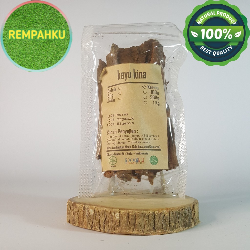 

KAYU KINA KERING 500 GRAM - Cinchona Calisaya - MURNI - JSR - RE