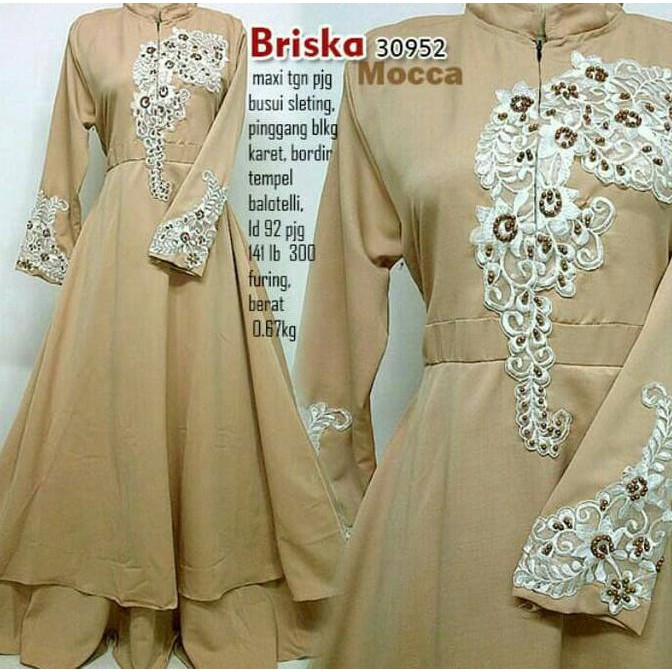 BARU Briska Gamis/Maxidress Balotelli Tempel Bordir