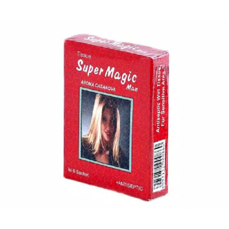 Tissue Super Magic Man + Antiseptic Premium Gold Aroma Cassanova Tisu Magic