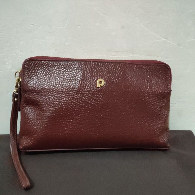 CLUTCH PAPILLON SEKEN MARUN LIKE NEW