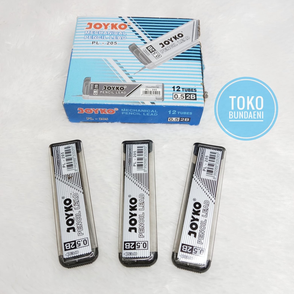 

Joyko Pencil Lead 0.5 mm / Isi Pensil Mekanik Joyko PL-205 / 2B