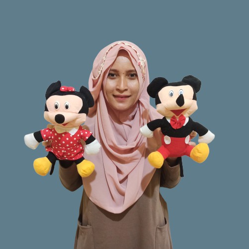 Boneka SEPASANG Mickey &amp; Minnie mouse S