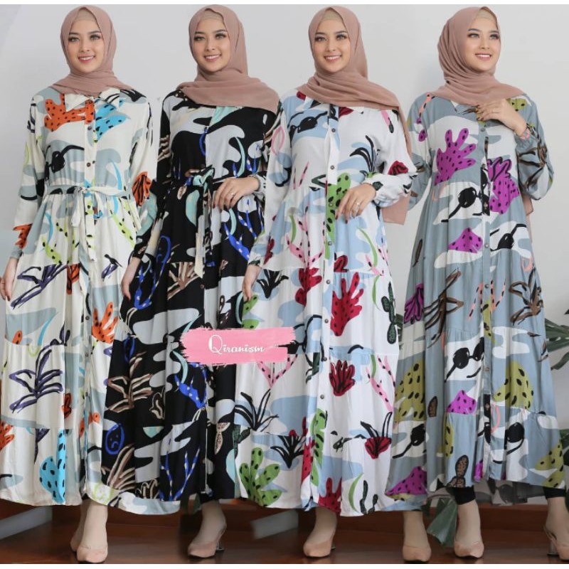 Gamis rayon- Gamis wanita terbaru alena dress