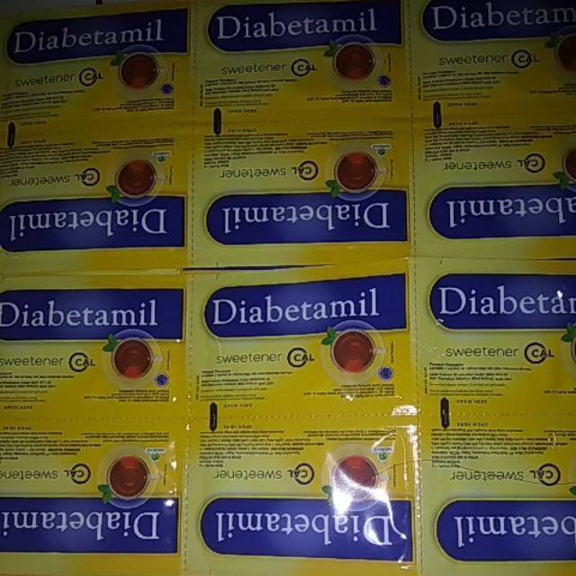 

Diabetamil 10/25/50/80 sachet gula untuk diabetasi