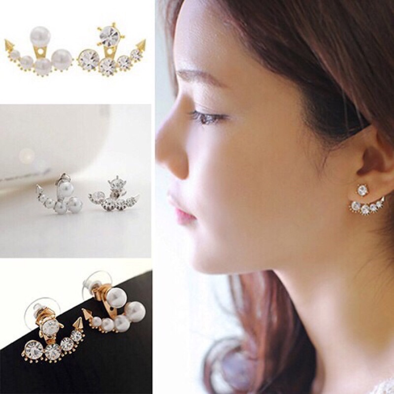 Anting Tempel Berlian Mutiara