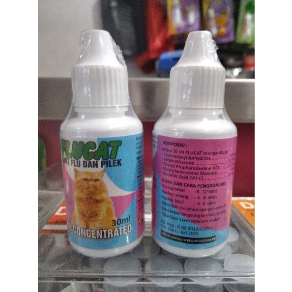 Flucat 30ml Obat Flu Kucing Anjing