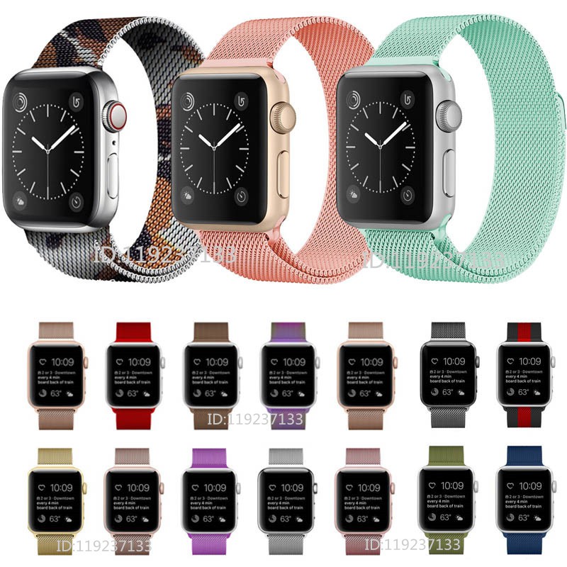 Tali Apple Watch 38/40mm 42/44mm Logam Milanese Loop ...