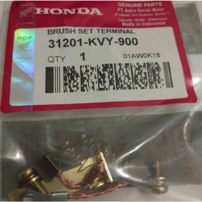 KVY/KVB Arang Areng Cool Starter Stater Beat Vario Brush Set areng Beat Scoopy areng Vario
