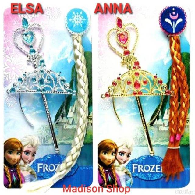 Mahkota Frozen Elsa Anna Kado Anak Aksesories Rambut Tongkat Peri Murah Baju Cosplay Disney