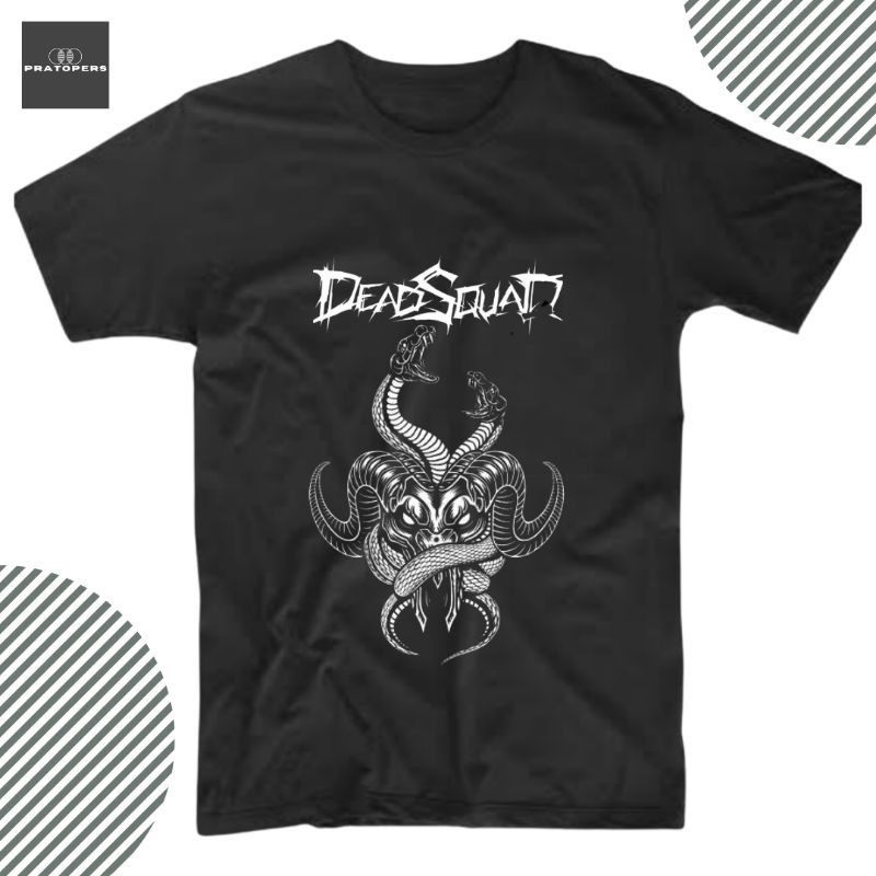 Baju Kaos Band Deadsquad | Kaos Band Deadsquad Snake Goat