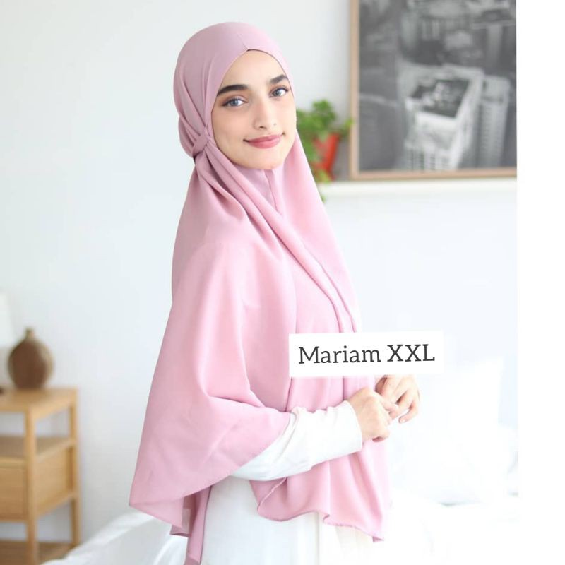 Bergo Mariam XXL diamond/Kimar syari/bergo jumbo PREMIUM