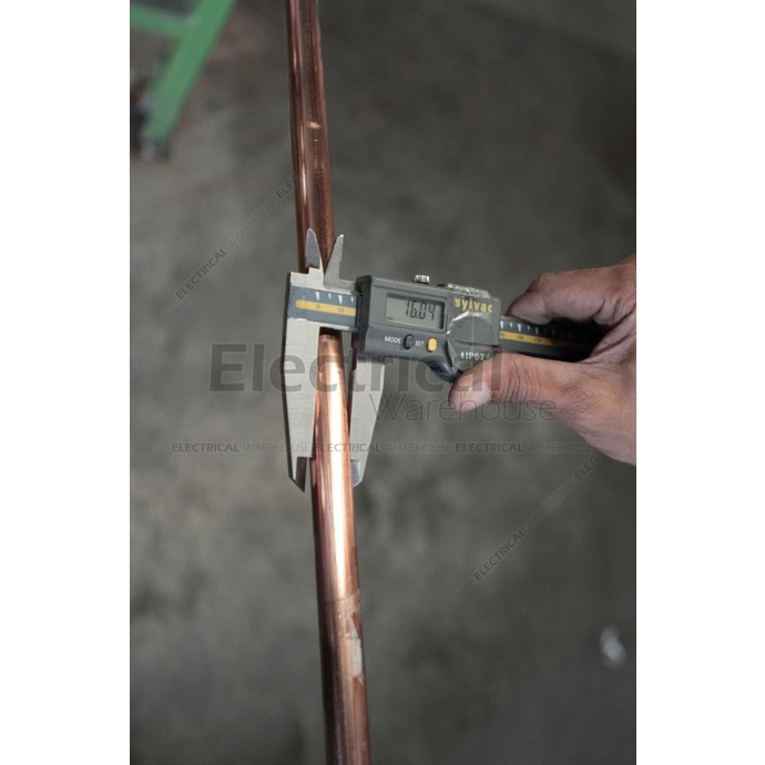 COPPER ROD 5/8 inch Full 16mm 3 meter ( GROUND, GROUNDING TEMBAGA 3m) ada stock