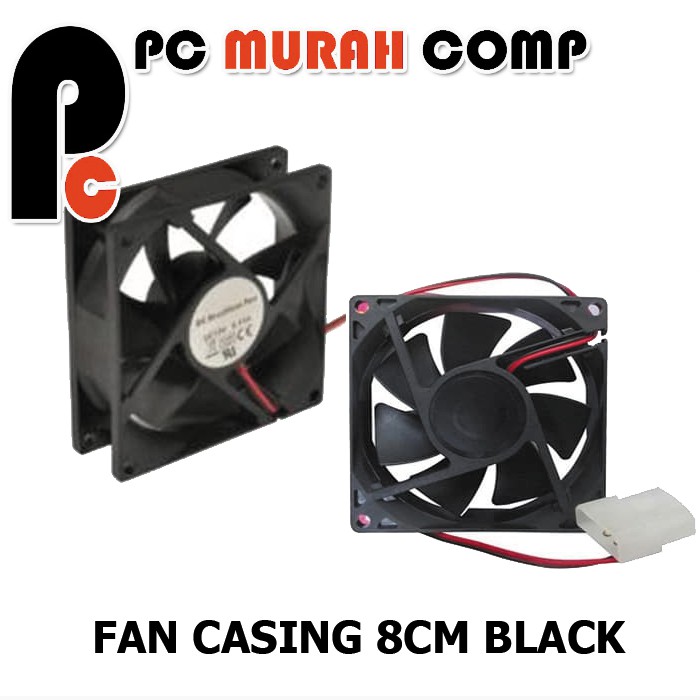 Fan Casing CPU 8cm Black