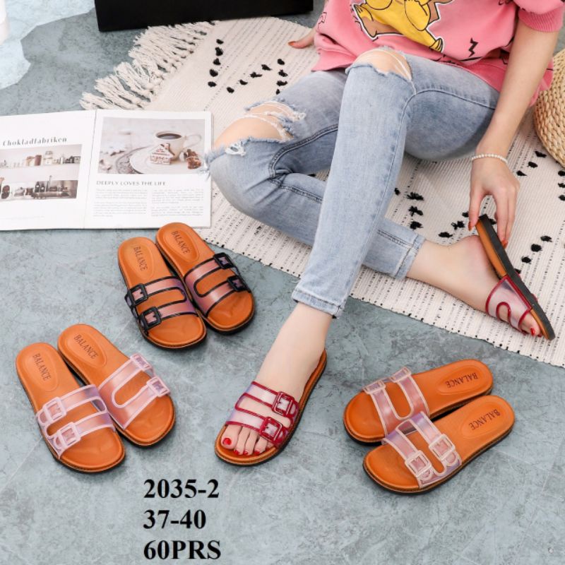 sandal jelly wanita import Balance