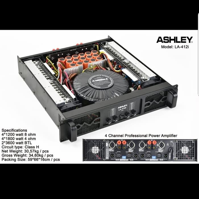 POWER AUDIO ASHLEY LA412i original