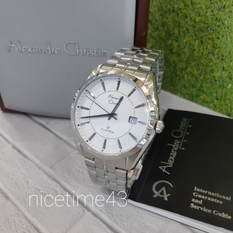 jam tangan pria original alexandre christie ac8578md