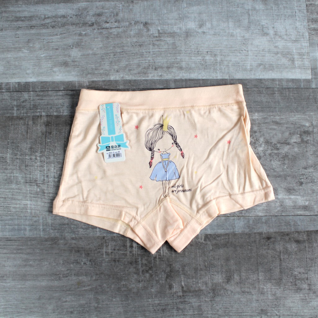 Celana dalam boxer anak perempuan bahan katun import dengan ziploc pouch Celana Dalam anak cewe lucu