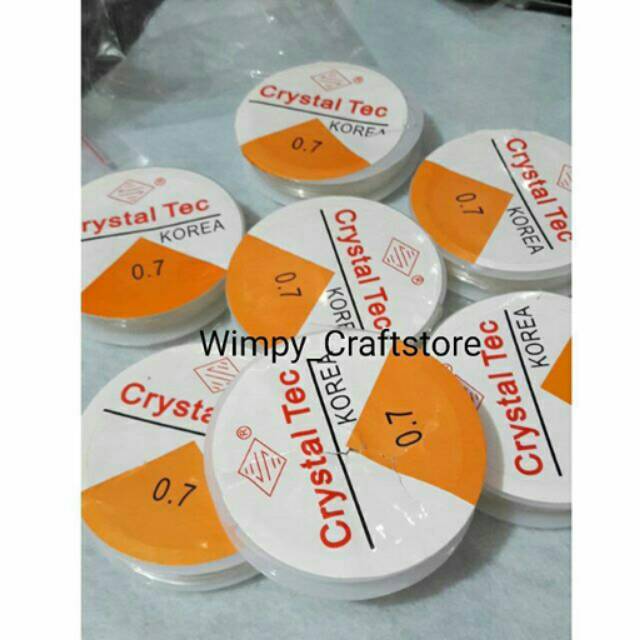  Senar elastis  crystal tec bahan aksesoris bahan gelang 