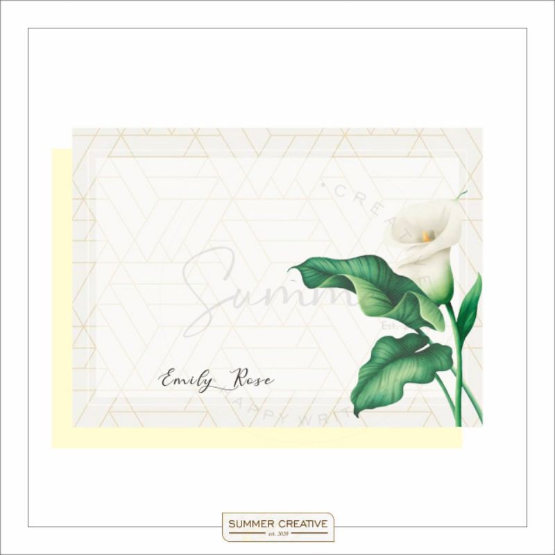 

Personalized Blank Card / Blank Note - NS20 / Thank You Card / Note / Kartu Polos / Kartu Ucapan