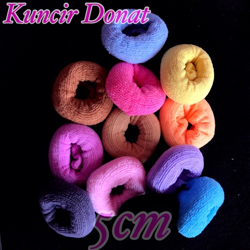 IKAT RAMBUT DONAT 5CM Tali Kuncir Rambut Aksesoris