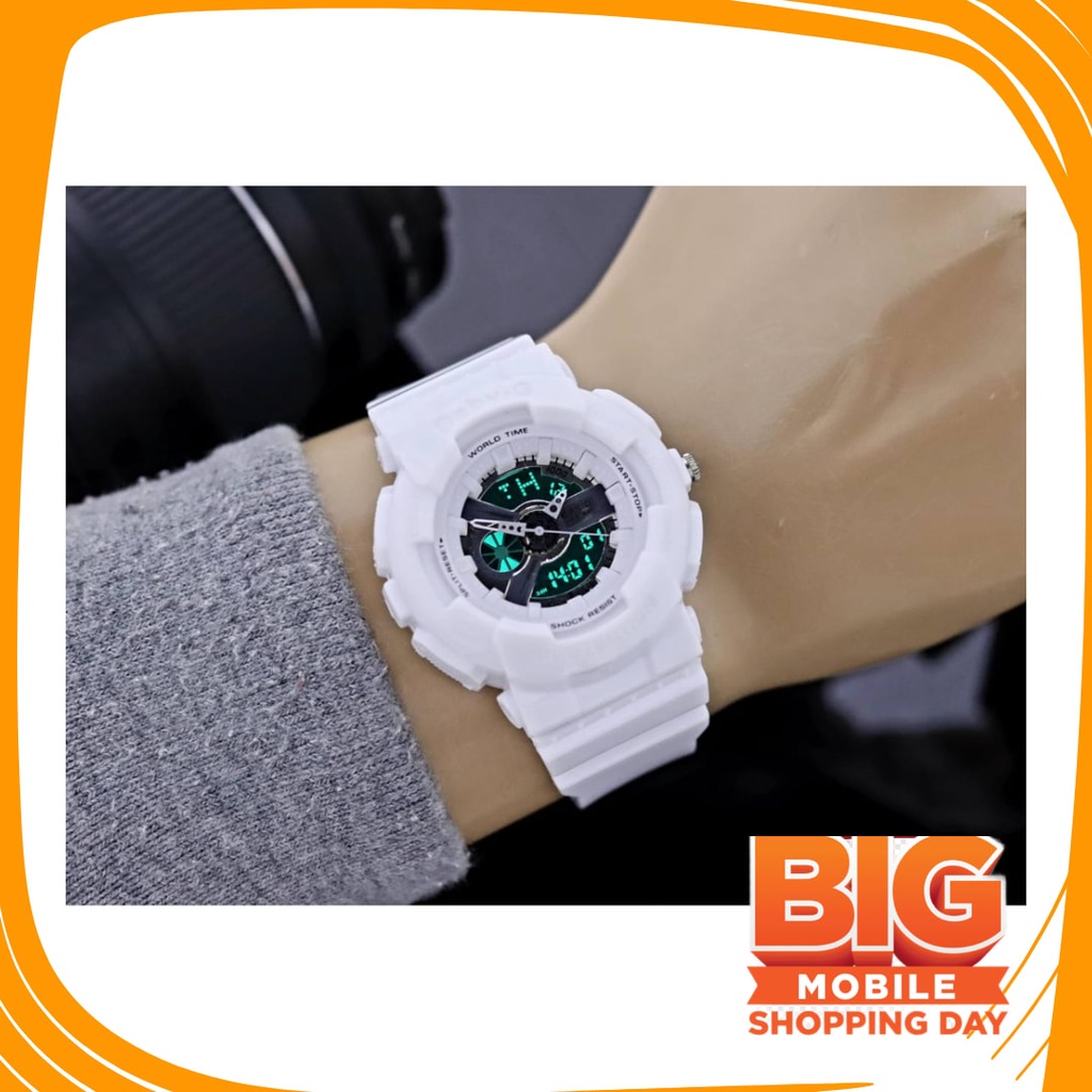 JAm Cewe Pink Bue Sky Gold Silver rubber Anti karat Air / TALI GLOSSY KILAT - JAM TANGAN WANITA BABY
