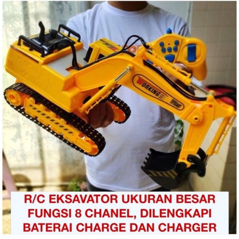 RC Excavator Digger 8896B Charging Alat Berat Rc Beko Rc Loader Rc Buldozer