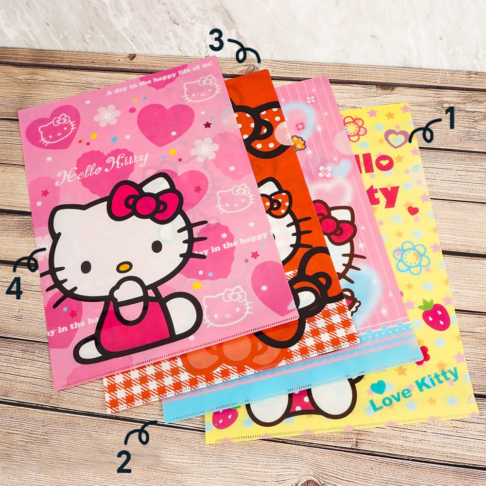 

[1pc] MAP FILE HOLDER A4 HELLO KITTY