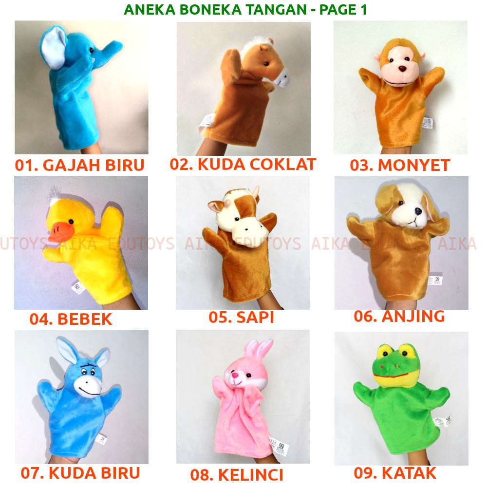 BONEKA TANGAN HAND PUPPET MAINAN  EDUKASI ANAK  MEDIA 