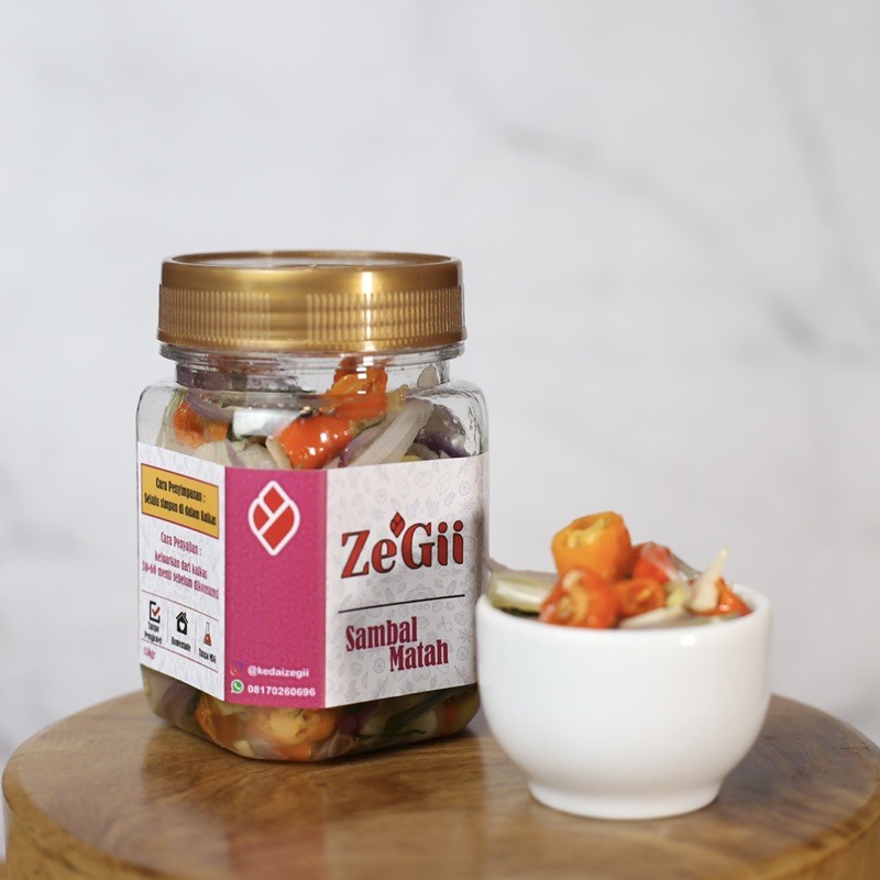 

Sambal Matah Bali Pedas Nikmat Asli Khas ZeGii 150gr