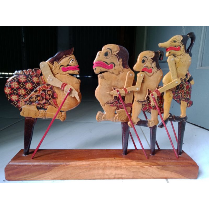 Wayang Punokawan Mini Batik Kayu Cantik