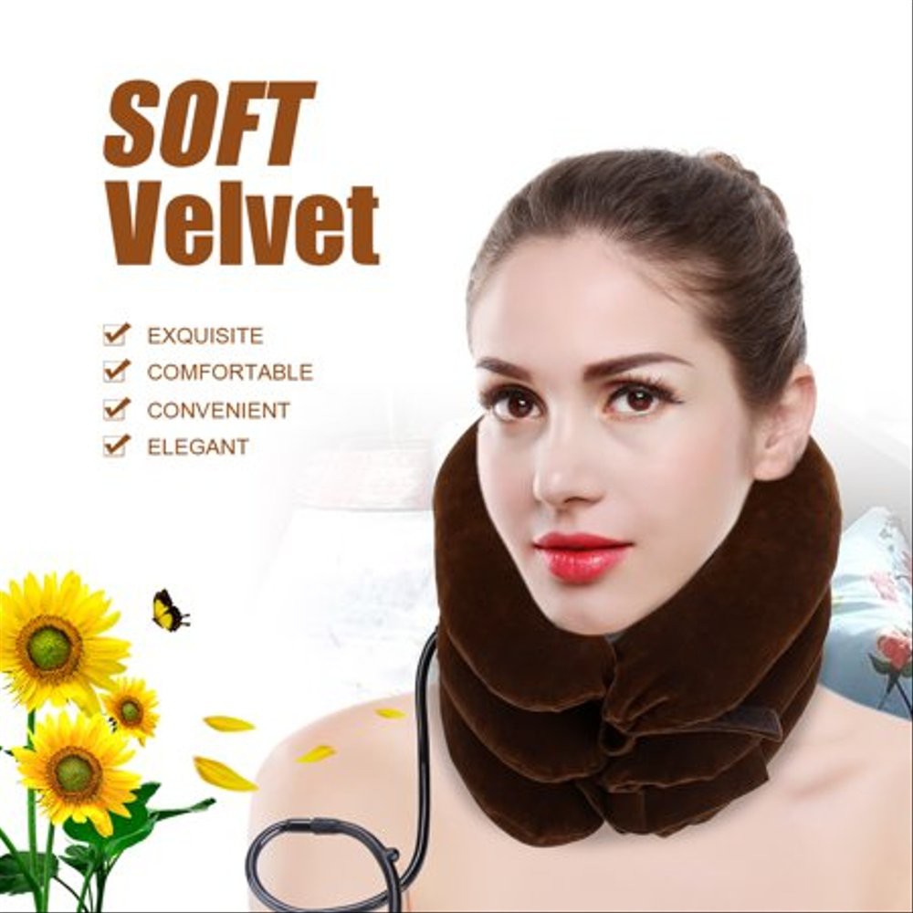 [READY BANDUNG] Penegak Leher Air cervical traction - Neck support Bantal Pompa Leher