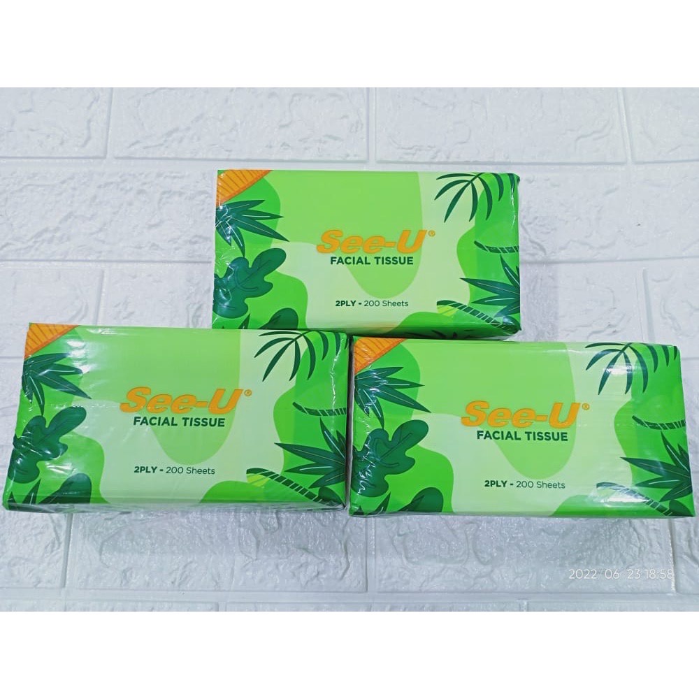 See U Stars Facial 200 sheet tissu tisu tissue Termurah Murah PERLENGKAPAN MURAH BAHAN TEBAL termurah