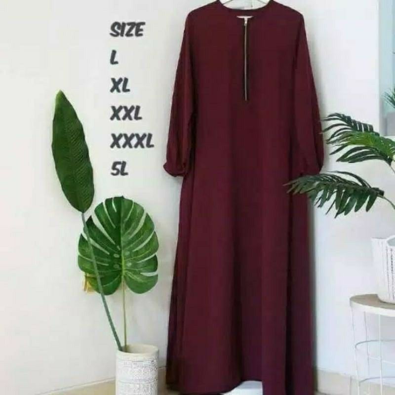 GAMIS JUMBO WANITA UP TO LD 140 Cm Baju Gamis Wanita Terbaru 2021 RAISA DRESS Gamis Ibu Hamil Busui