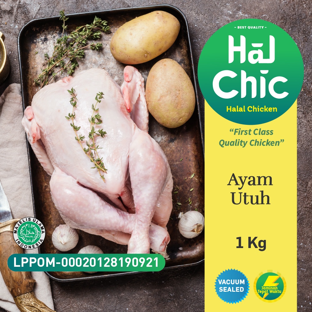 Ayam Utuh Karkas 1 Kg HalChic