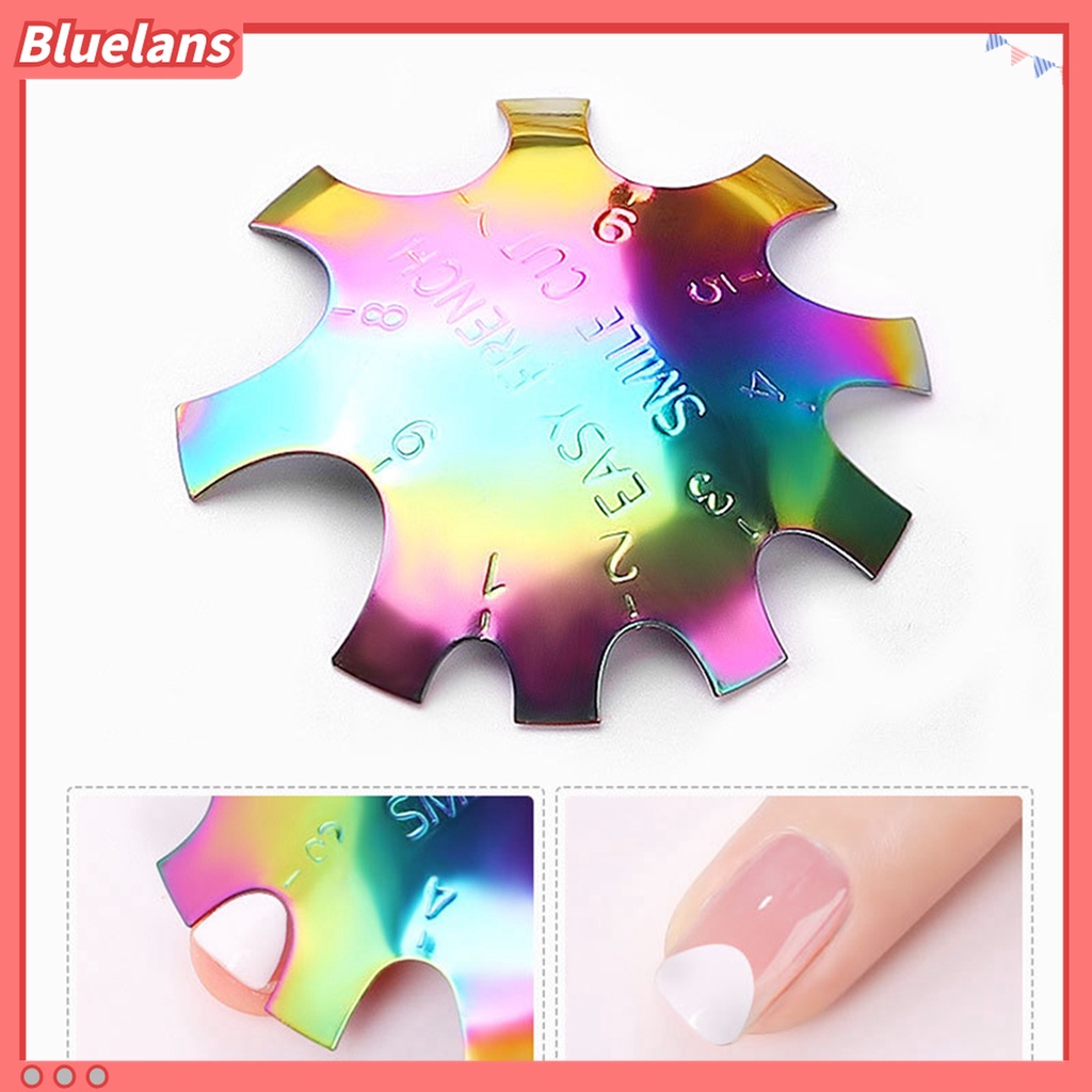 (In Stock) Kacamata Hitam Lensa Warna Warni ♡Plat Stempel Kuku Bahan Stainless Steel Untuk Nail Art