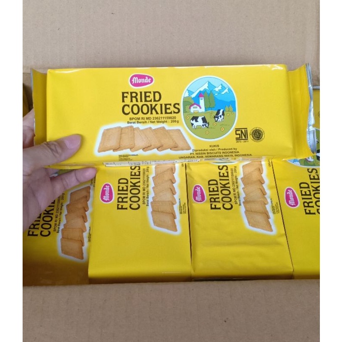 

agen distributor biskuit monde fried cookies 200gr