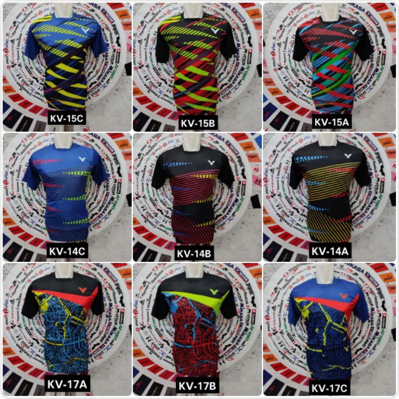 Atasan olahraga badminton Baju badminton kaos badminton Jersey badminton kostum badminton