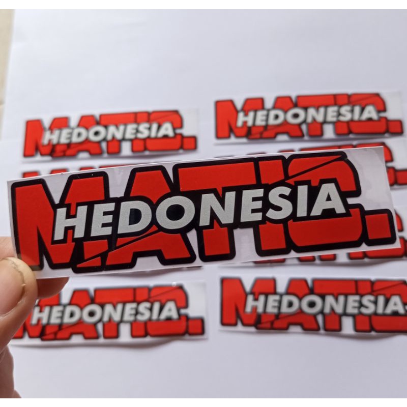 Sticker Stiker Motor Matic Hedonesia cutting