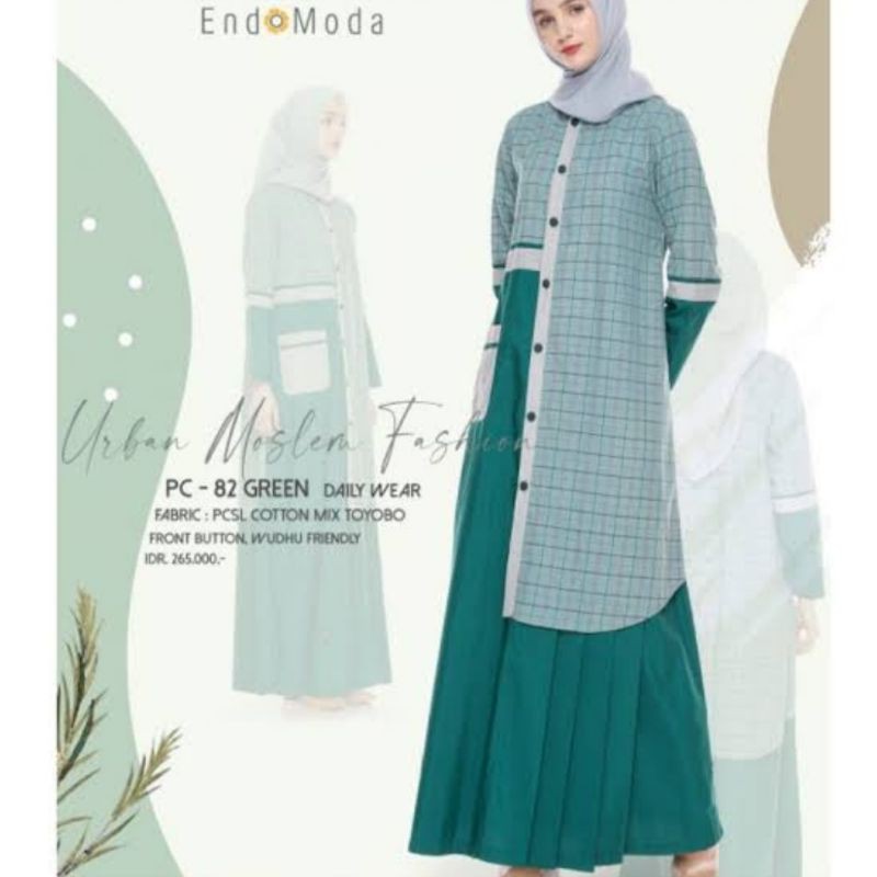 Gamis Endomoda PC 82 green M