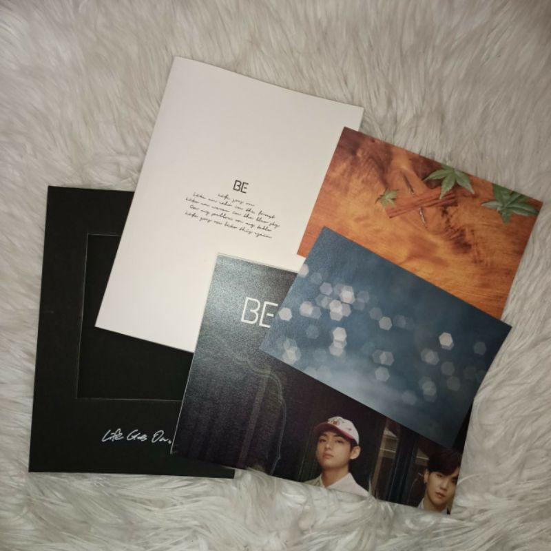 BTS Sharing BE Deluxe  album only photocard postcard photobook