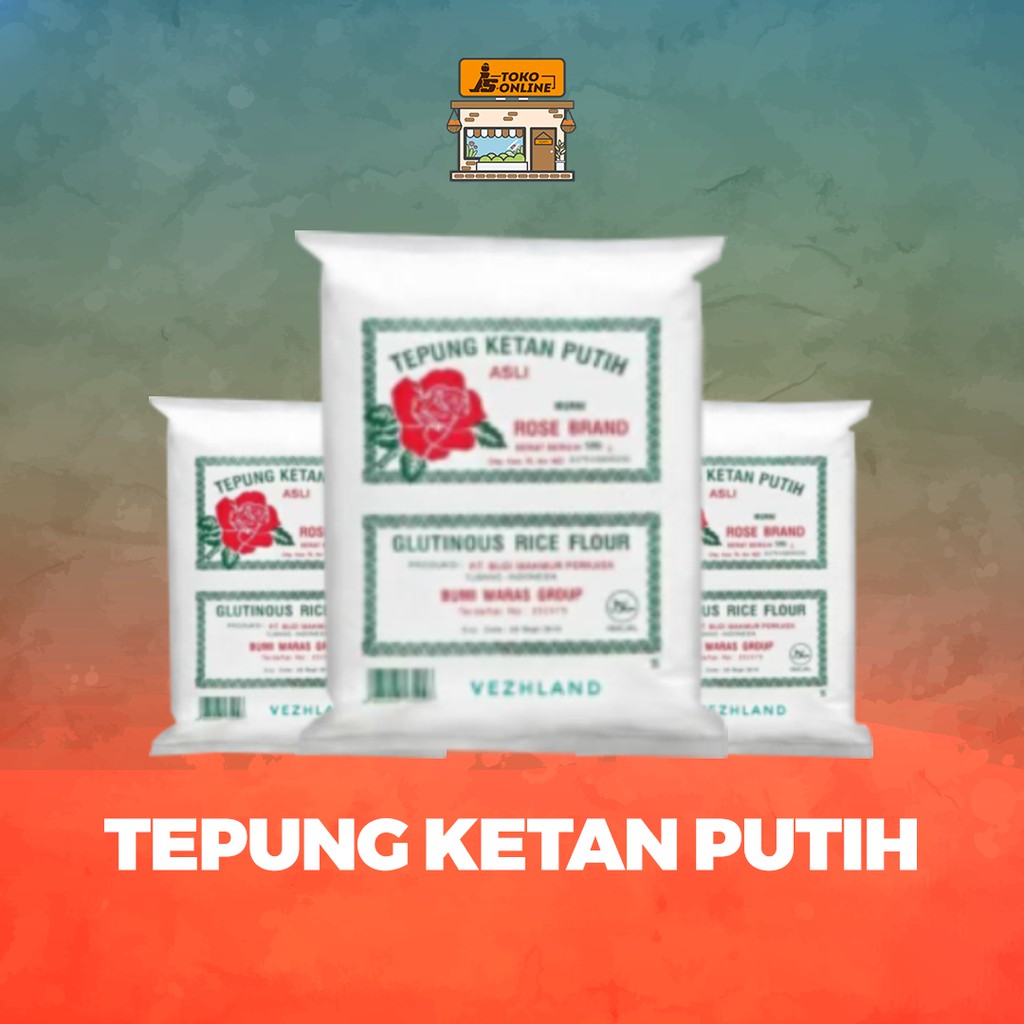 ROSE BRAND - Tepung Beras / Tepung Ketan / Tepung Tapioca Gunung Agung / Santan / Gula Halus